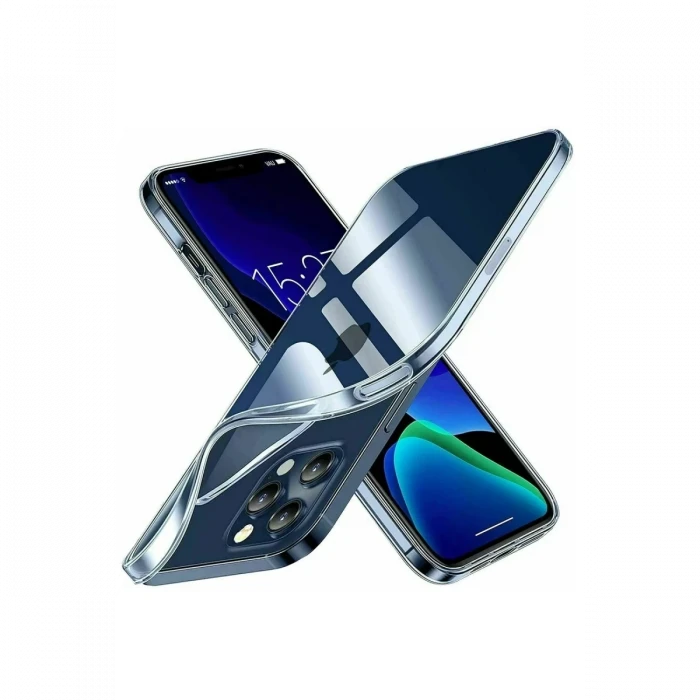 Newface Apple iPhone 15 Pro Kılıf Lüx Şeffaf Silikon