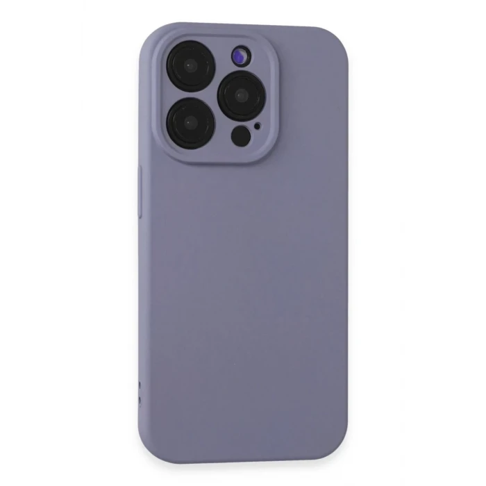Newface Apple iPhone 15 Pro Kılıf Nano içi Kadife Silikon - Lila