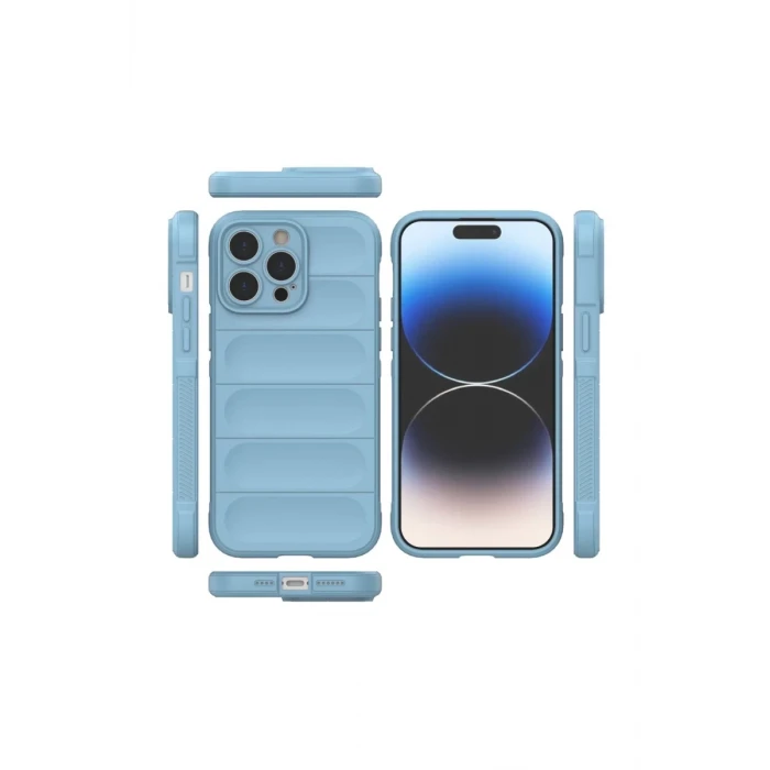 Newface Apple iPhone 15 Pro Kılıf Optimum Silikon - Sky Blue