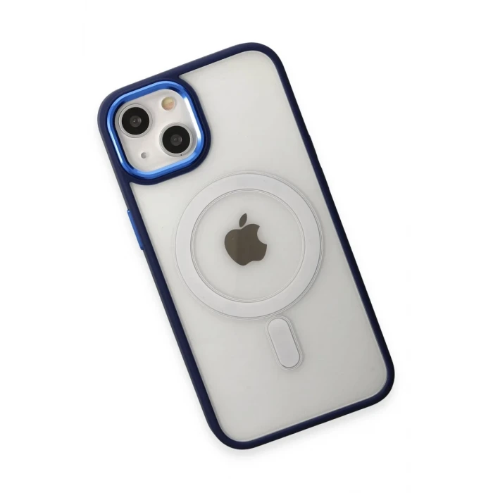 Newface Apple iPhone 15 Pro Kılıf Room Magneticsafe Silikon - Lacivert