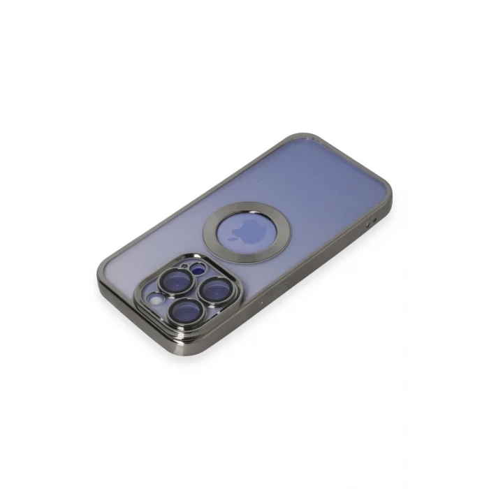 Newface Apple iPhone 15 Pro Kılıf Slot Silikon - Titan Gri