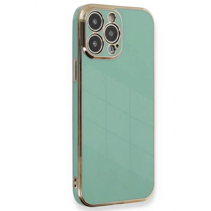 Newface Apple iPhone 15 Pro Kılıf Volet Silikon - Açık Yeşil