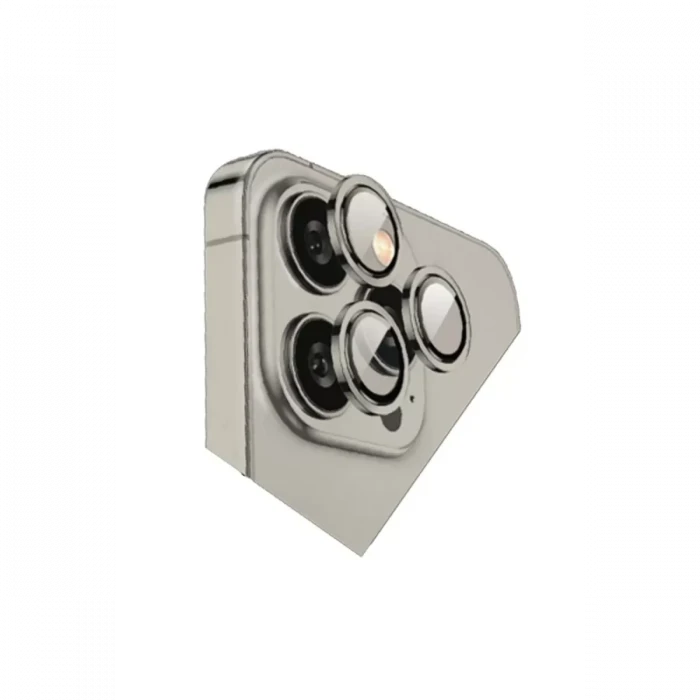 Newface Apple iPhone 15 Pro Max Bilvis Titan Kamera Lens - Titan Gri