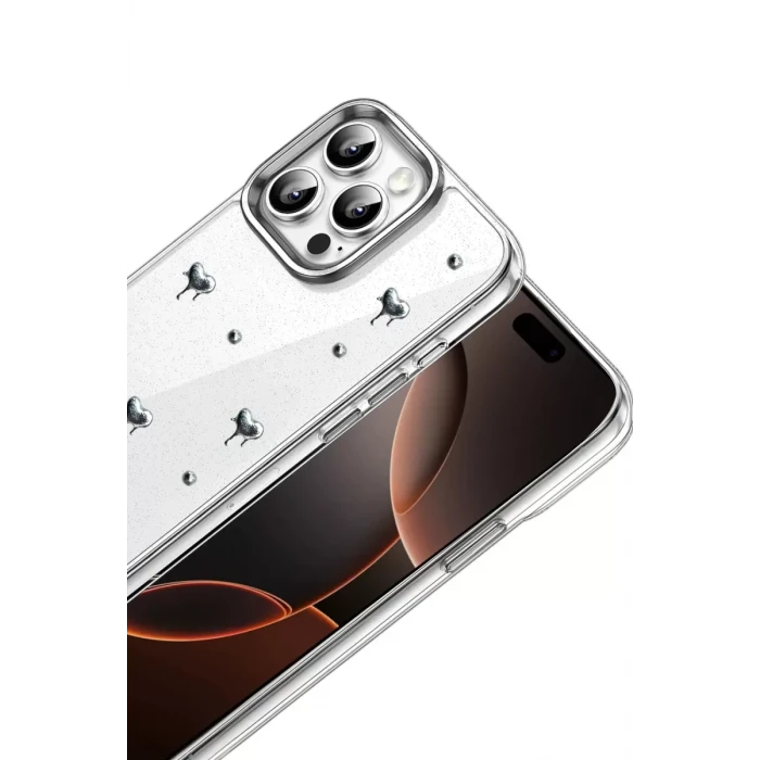Newface Apple iPhone 15 Pro Max Fiyonk Desenli Kapak - Desen 1