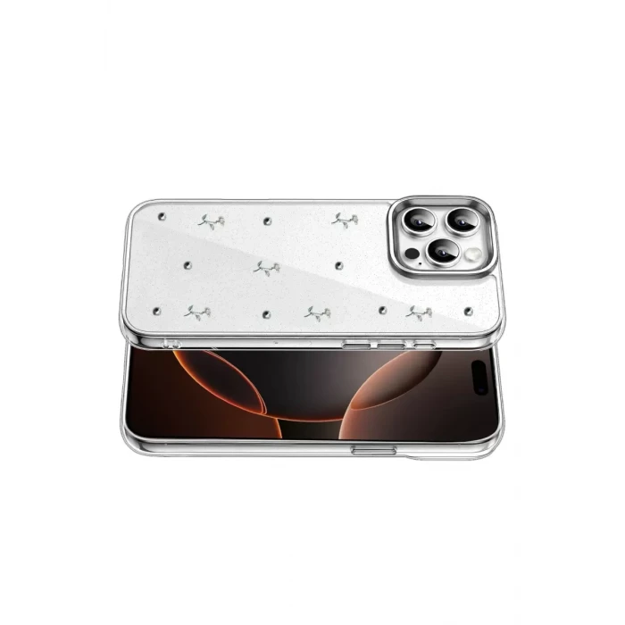 Newface Apple iPhone 15 Pro Max Fiyonk Desenli Kapak - Desen 4