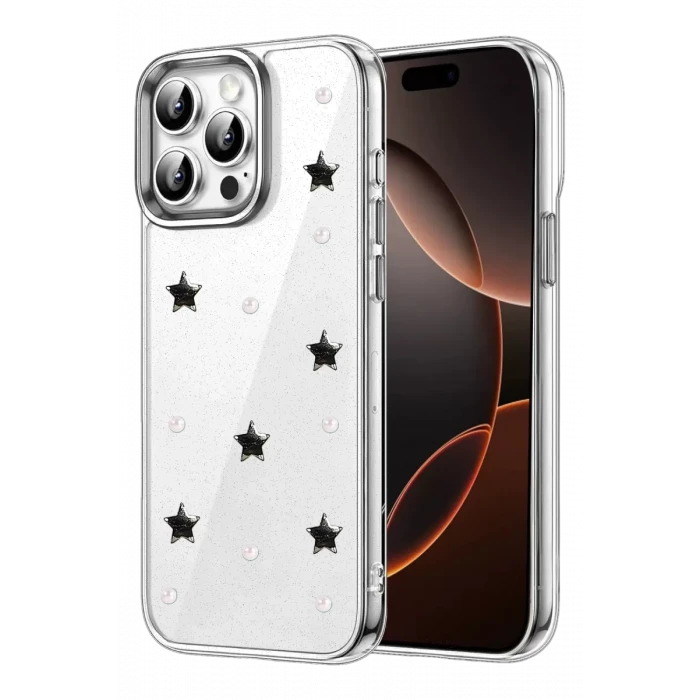 Newface Apple iPhone 15 Pro Max Fiyonk Desenli Kapak - Desen 7
