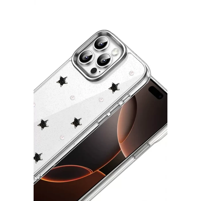 Newface Apple iPhone 15 Pro Max Fiyonk Desenli Kapak - Desen 7