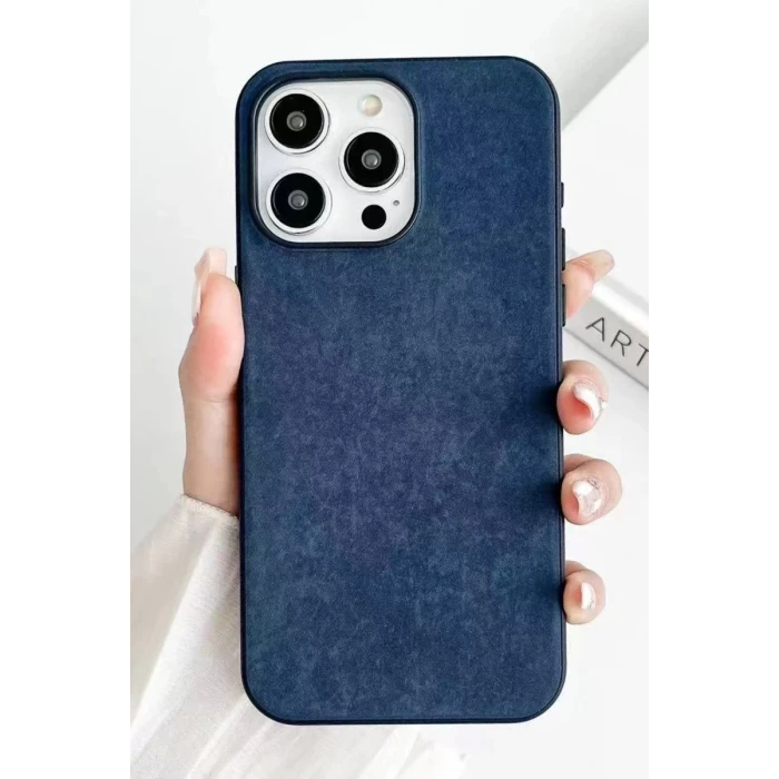 Newface Apple iPhone 15 Pro Max Kılıf Karen Magsafe Kapak - Lacivert