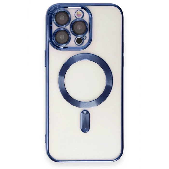 Newface Apple iPhone 15 Pro Max Kılıf Kross Magneticsafe Kapak - Lacivert