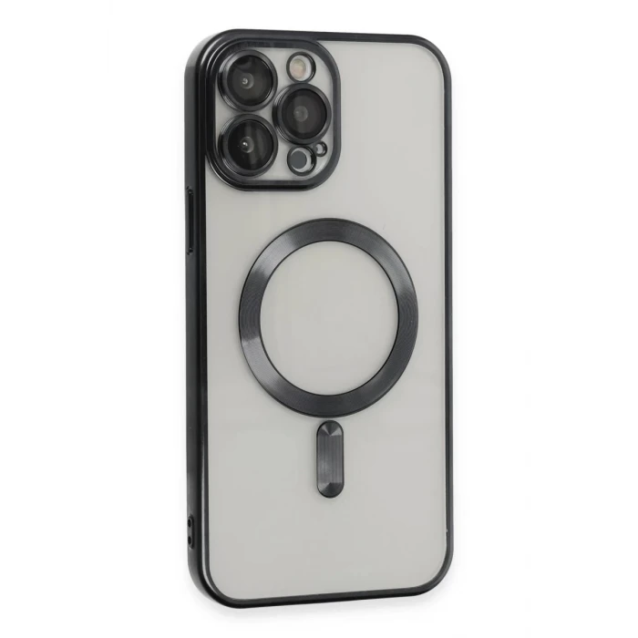 Newface Apple iPhone 15 Pro Max Kılıf Kross Magneticsafe Kapak - Siyah