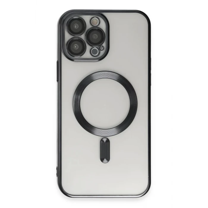 Newface Apple iPhone 15 Pro Max Kılıf Kross Magneticsafe Kapak - Siyah