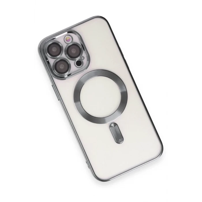 Newface Apple iPhone 15 Pro Max Kılıf Kross Magneticsafe Kapak - Titan Gri
