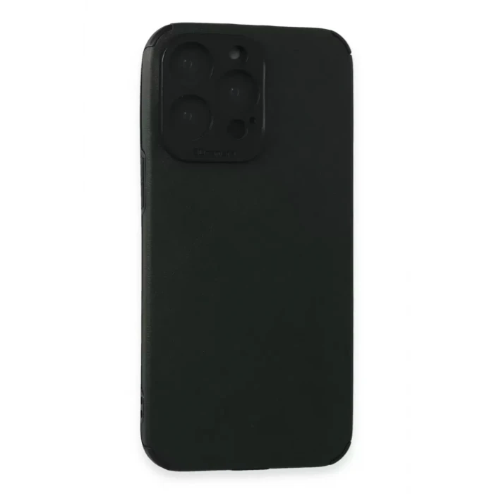 Newface Apple iPhone 15 Pro Max Kılıf Loop Deri Silikon - Yeşil