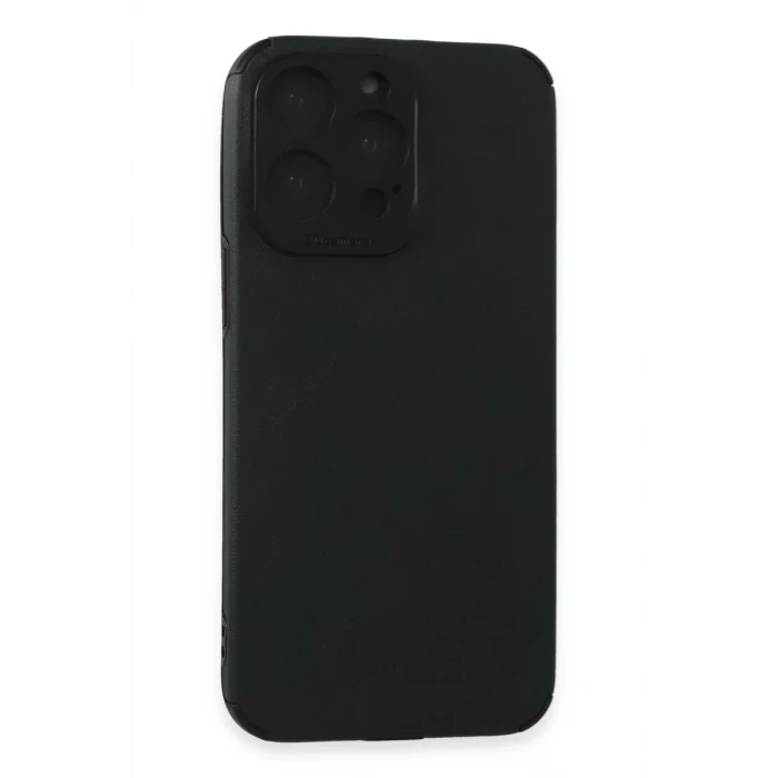 Newface Apple iPhone 15 Pro Max Kılıf Loop Deri Silikon - Yeşil