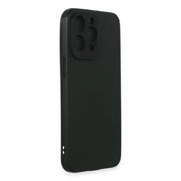 Newface Apple iPhone 15 Pro Max Kılıf Loop Deri Silikon - Yeşil