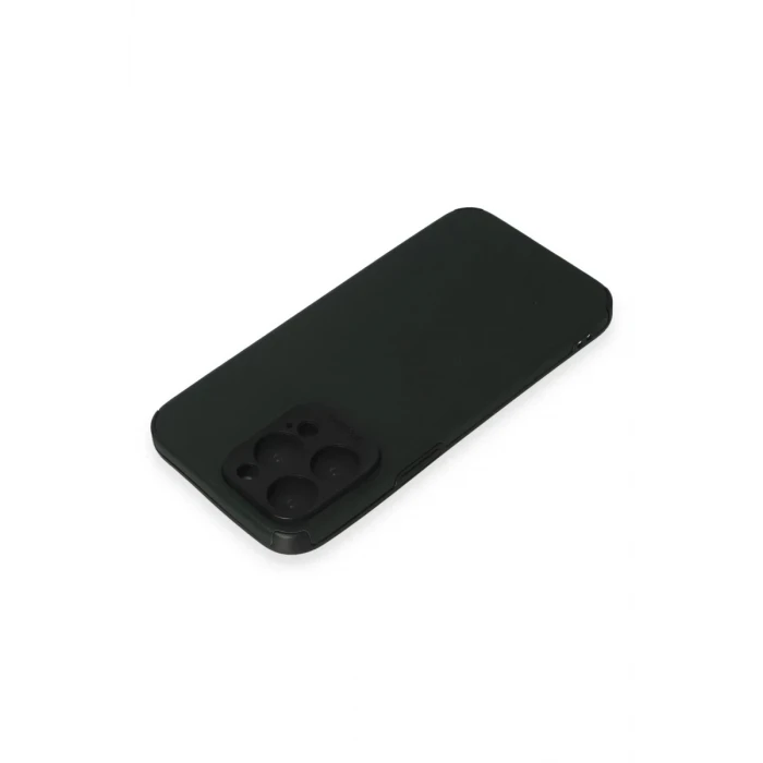 Newface Apple iPhone 15 Pro Max Kılıf Loop Deri Silikon - Yeşil
