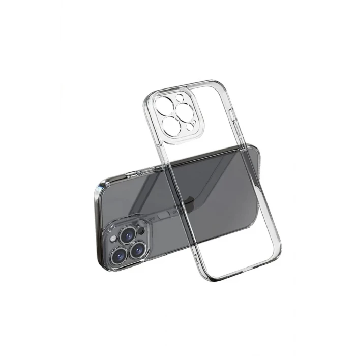 Newface Apple iPhone 15 Pro Max Kılıf Lüx Şeffaf Silikon