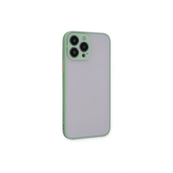 Newface Apple iPhone 15 Pro Max Kılıf Montreal Silikon Kapak - Açık Yeşil