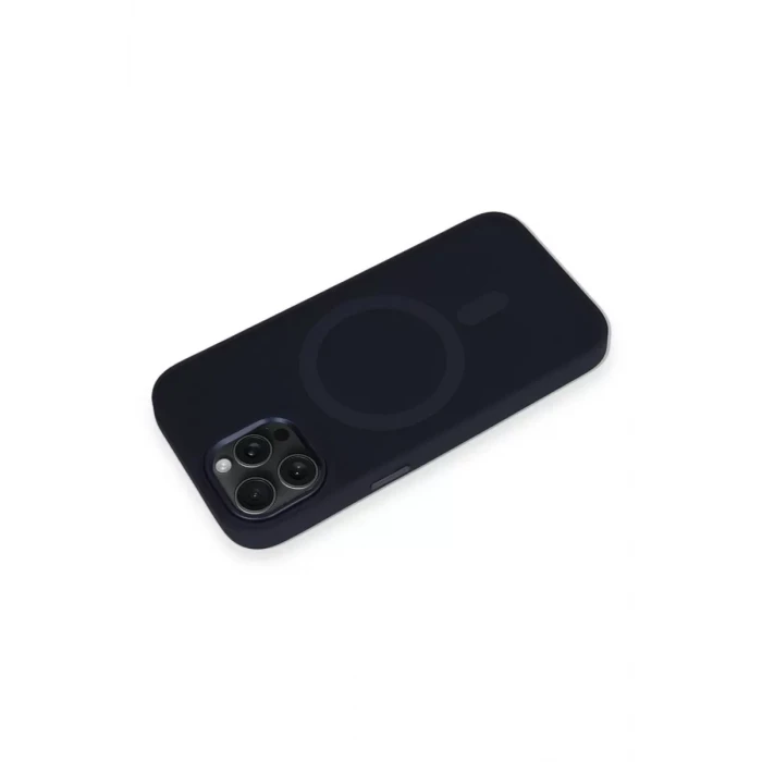 Newface Apple iPhone 15 Pro Max Kılıf Oslo Magsafe Kapak - Lacivert