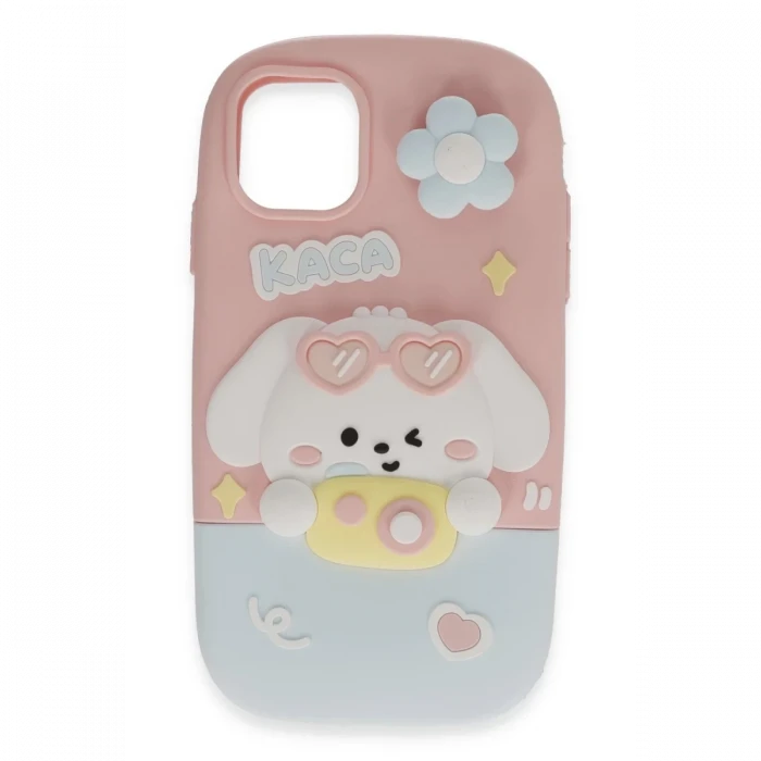 Newface Apple iPhone 15 Pro Max Kılıf Poky Karakter Silikon Kapak - Desen 13