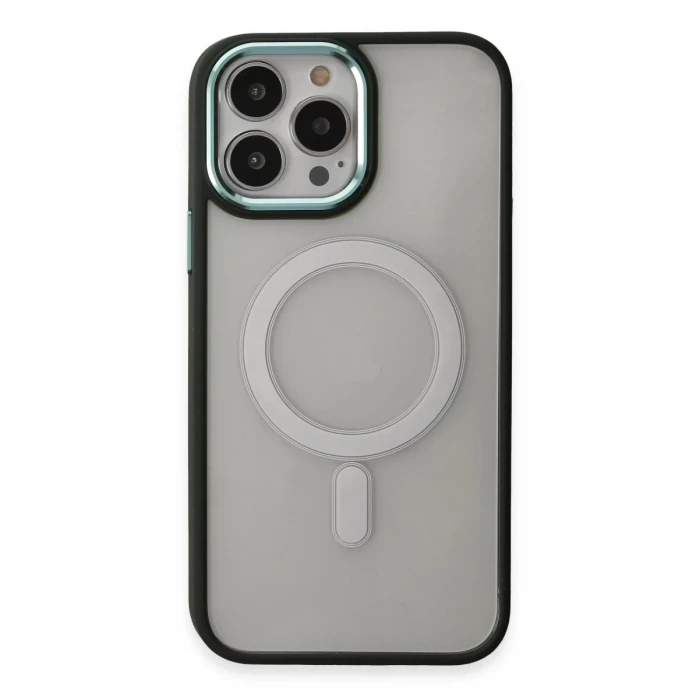 Newface Apple iPhone 15 Pro Max Kılıf Room Magneticsafe Silikon - Köknar Yeşili