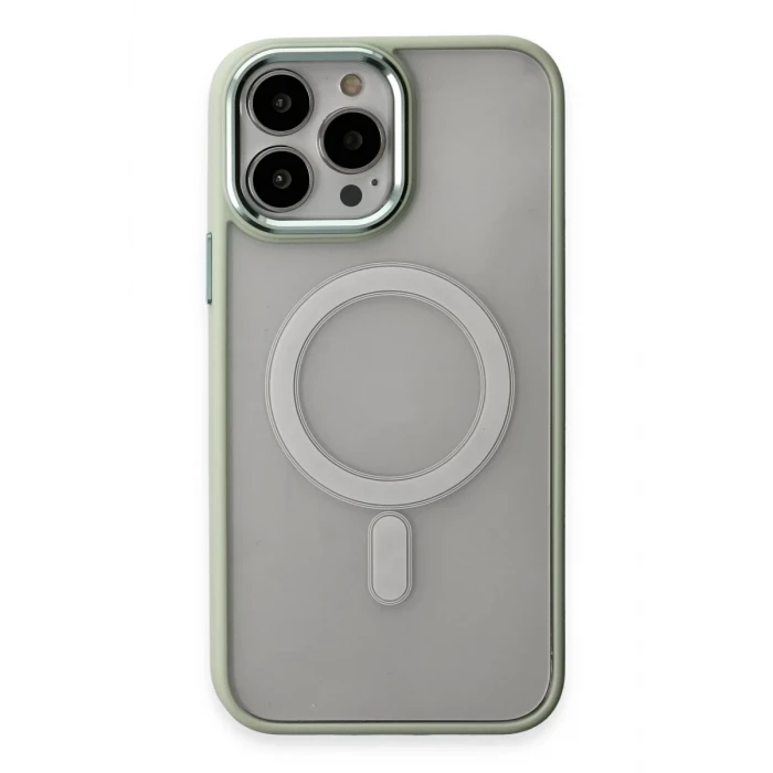 Newface Apple iPhone 15 Pro Max Kılıf Room Magneticsafe Silikon - Su Yeşili