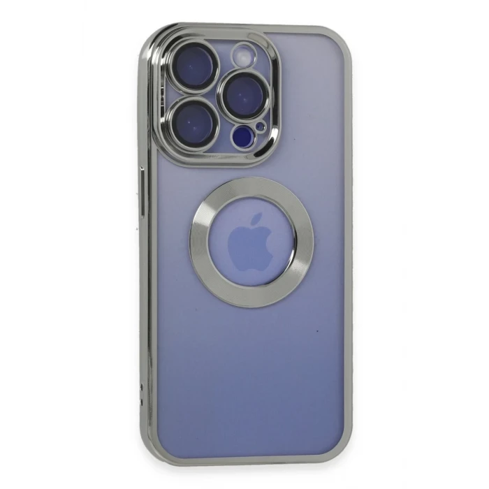 Newface Apple iPhone 15 Pro Max Kılıf Slot Silikon - Gümüş