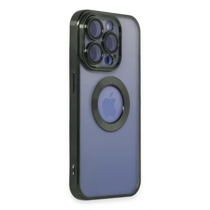 Newface Apple iPhone 15 Pro Max Kılıf Slot Silikon - Köknar Yeşili