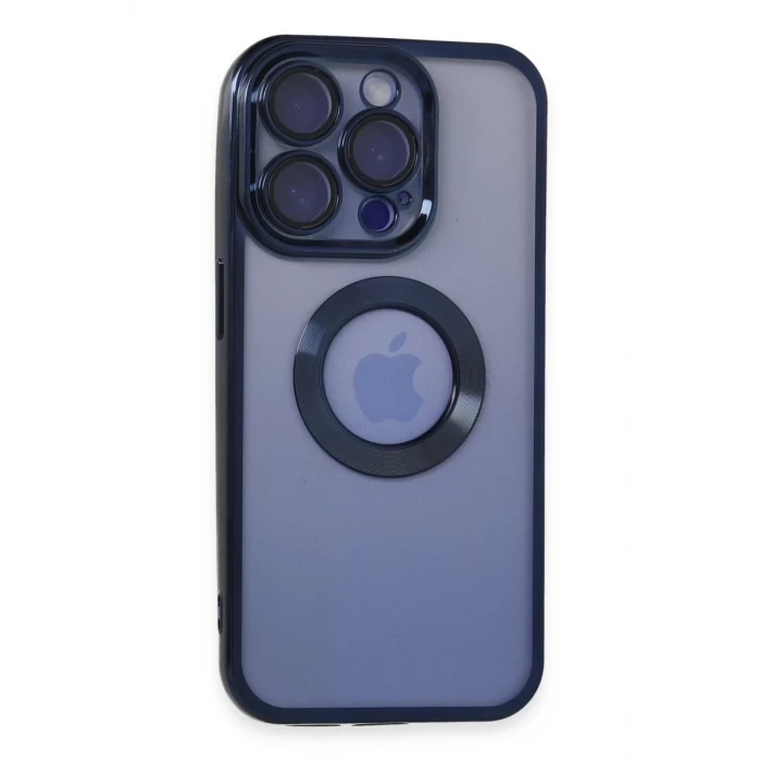 Newface Apple iPhone 15 Pro Max Kılıf Slot Silikon - Lacivert