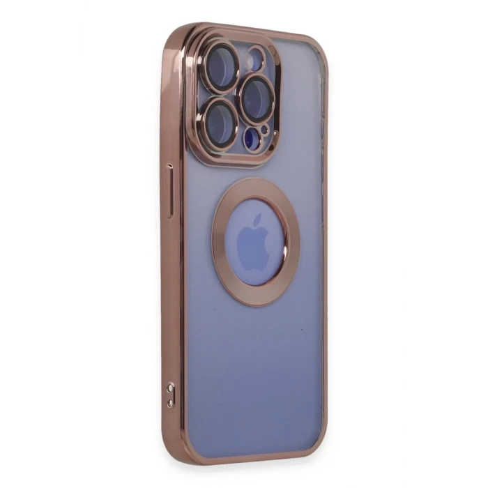 Newface Apple iPhone 15 Pro Max Kılıf Slot Silikon - Rose Gold