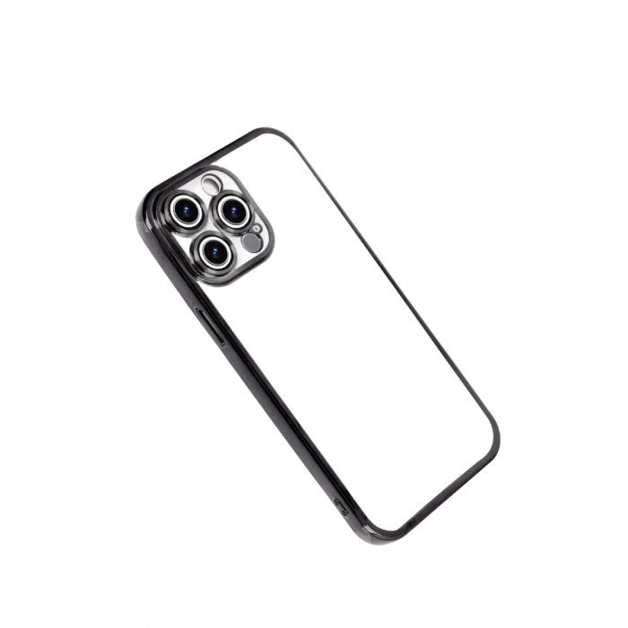 Newface Apple iPhone 15 Pro Max Razer Lensli Silikon - Siyah