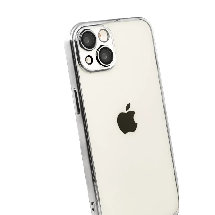 Newface Apple iPhone 15 Razer Lensli Silikon - Titan Gri
