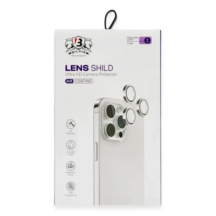 Newface Apple iPhone 16 Bilvis Titan Kamera Lens - Siyah