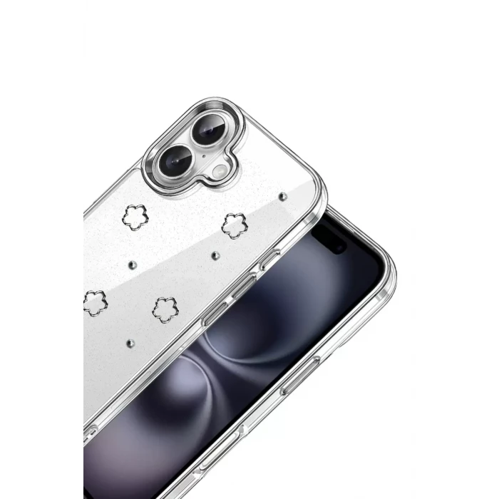 Newface Apple iPhone 16 Fiyonk Desenli Kapak - Desen 2
