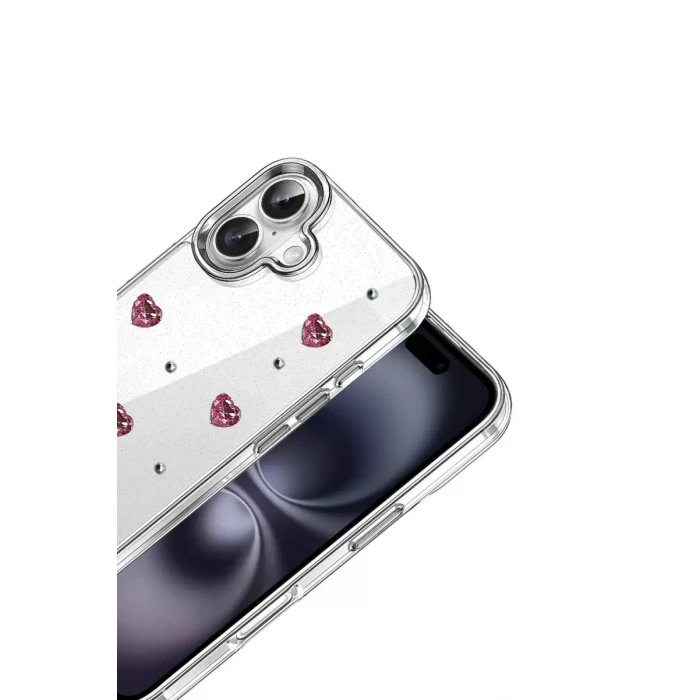 Newface Apple iPhone 16 Fiyonk Desenli Kapak - Desen 3