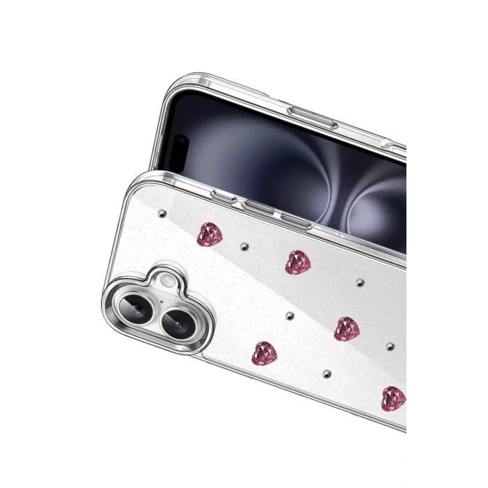 Newface Apple iPhone 16 Fiyonk Desenli Kapak - Desen 3