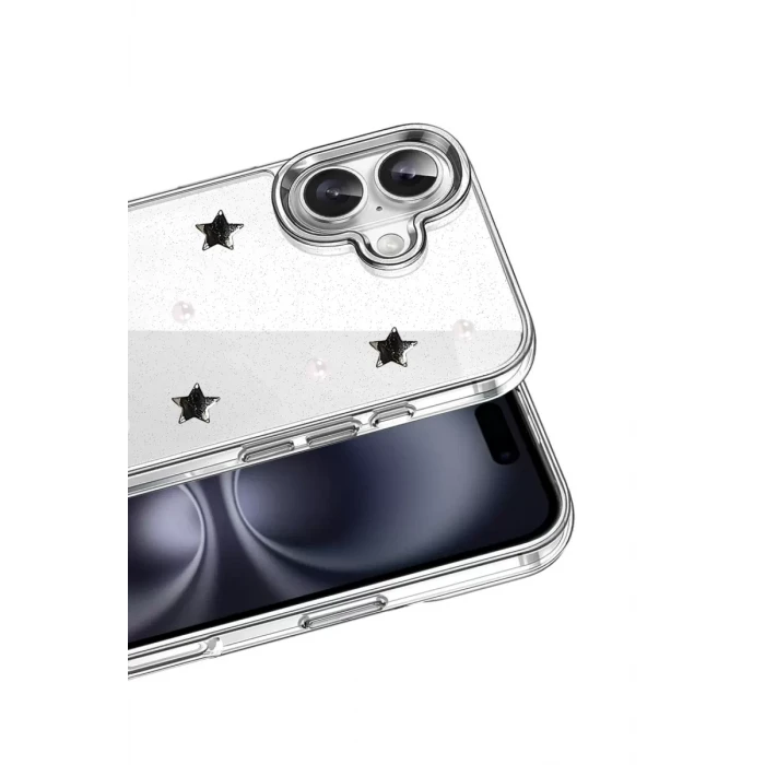 Newface Apple iPhone 16 Fiyonk Desenli Kapak - Desen 7