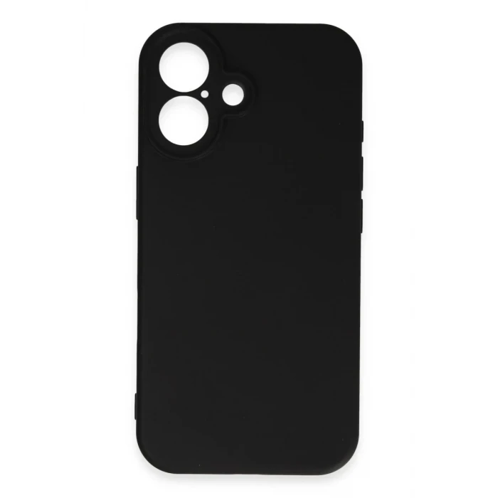 Newface Apple iPhone 16 Kılıf First Silikon - Siyah