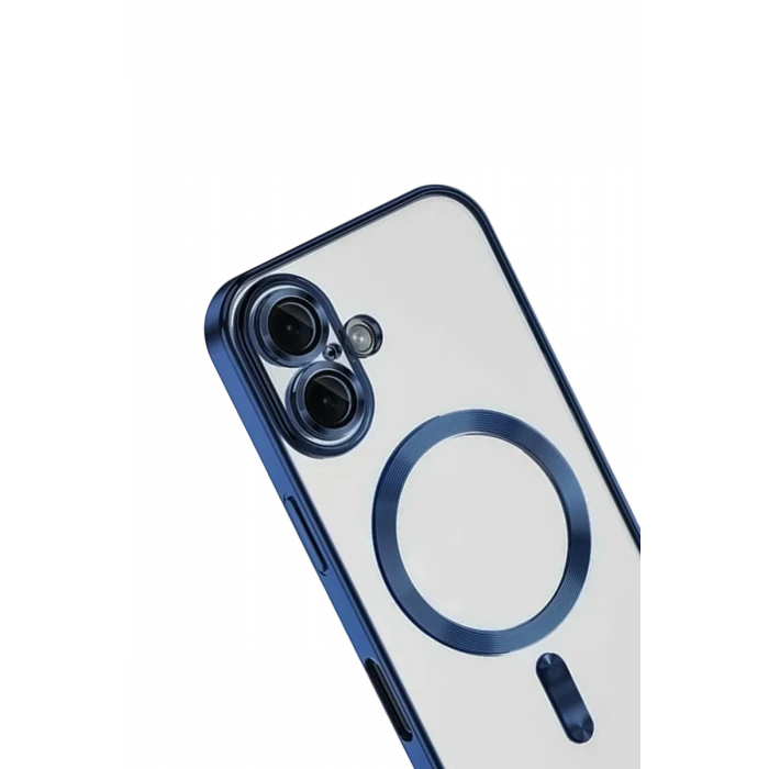 Newface Apple iPhone 16 Kılıf Kross Magneticsafe Kapak - Lacivert