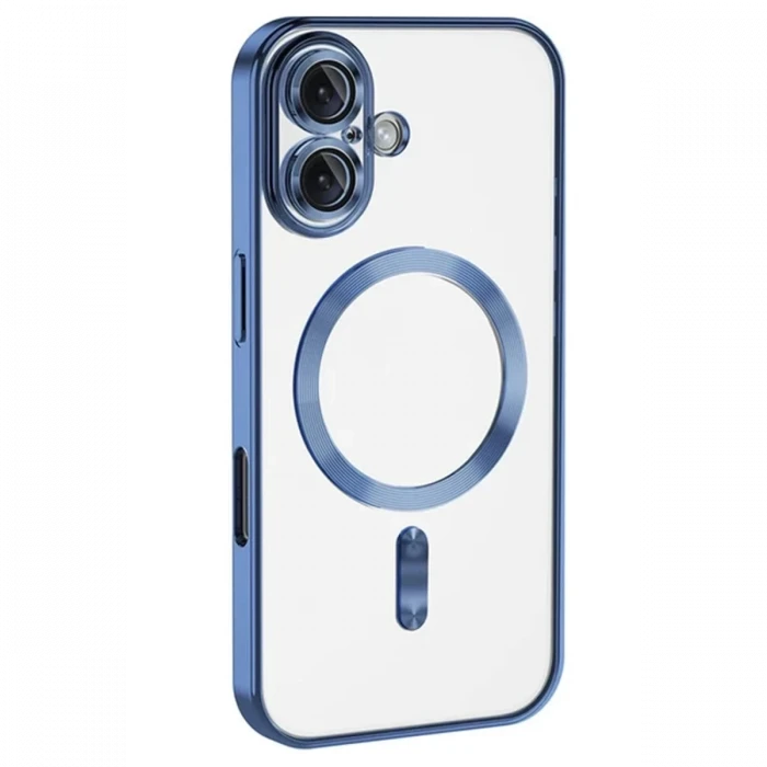 Newface Apple iPhone 16 Kılıf Kross Magneticsafe Kapak - Mavi