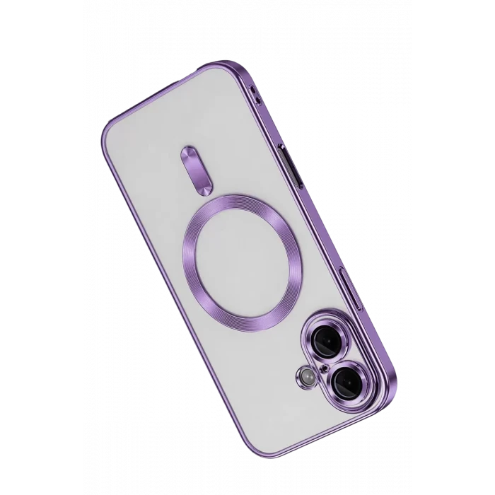 Newface Apple iPhone 16 Kılıf Kross Magneticsafe Kapak - Mor