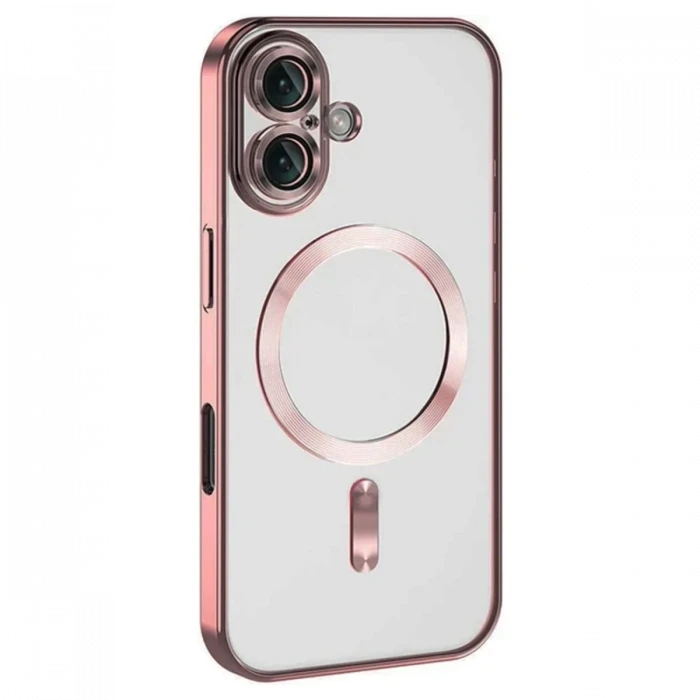 Newface Apple iPhone 16 Kılıf Kross Magneticsafe Kapak - Pembe