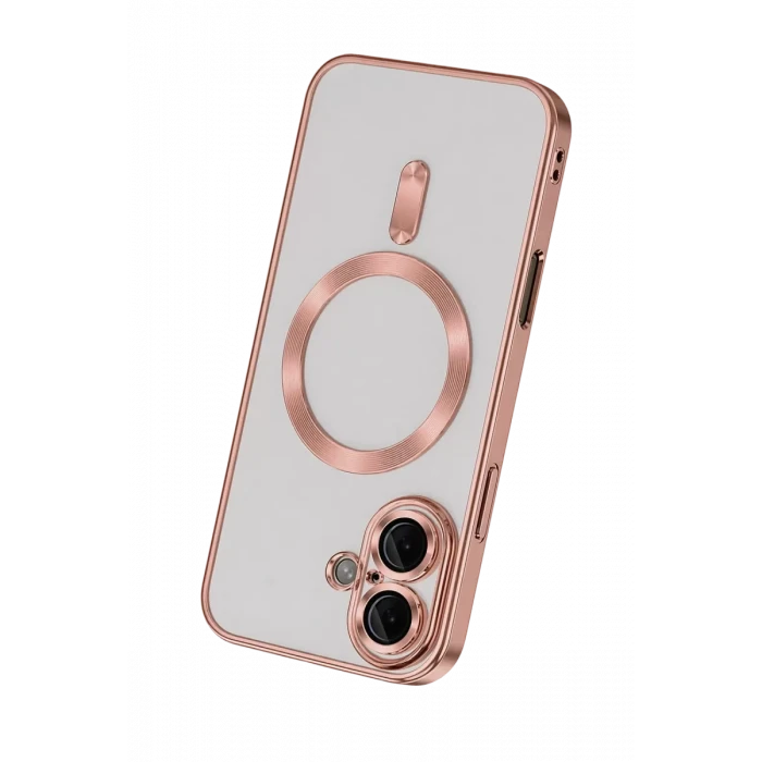 Newface Apple iPhone 16 Kılıf Kross Magneticsafe Kapak - Rose
