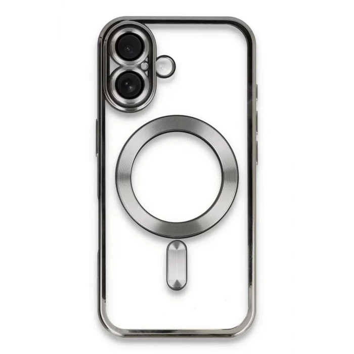 Newface Apple iPhone 16 Kılıf Kross Magneticsafe Kapak - Titan Gri
