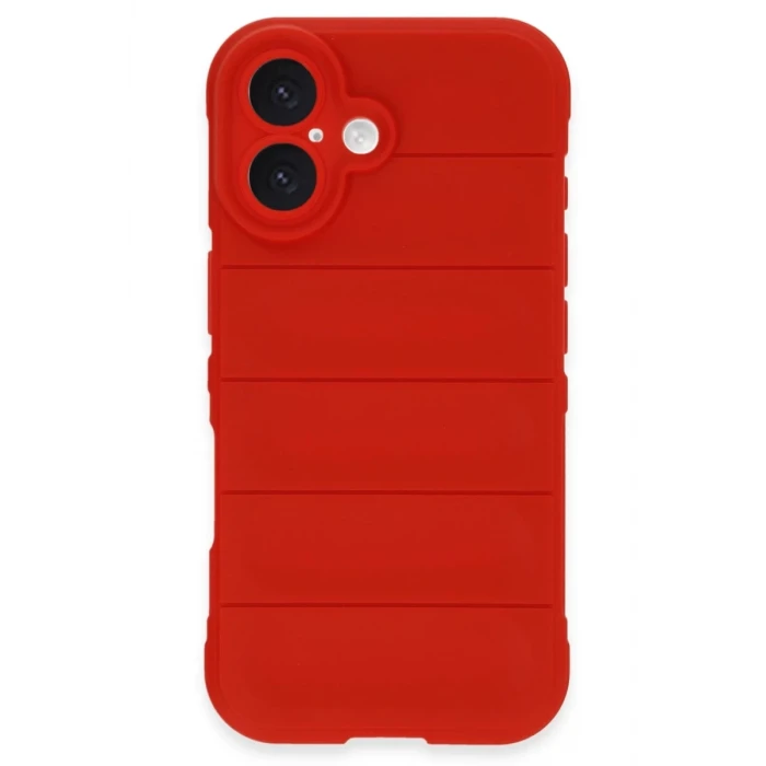 Newface Apple iPhone 16 Kılıf Optimum Silikon - Kırmızı