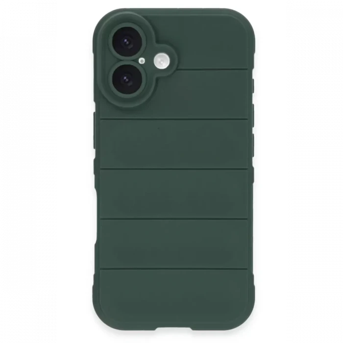 Newface Apple iPhone 16 Kılıf Optimum Silikon - Koyu Yeşil