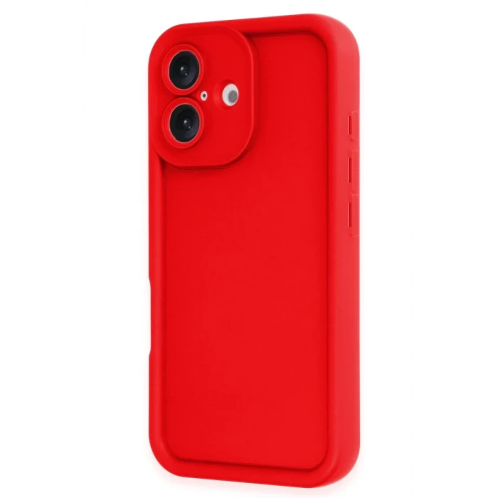 Newface Apple iPhone 16 Kılıf Viera Silikon - Kırmızı
