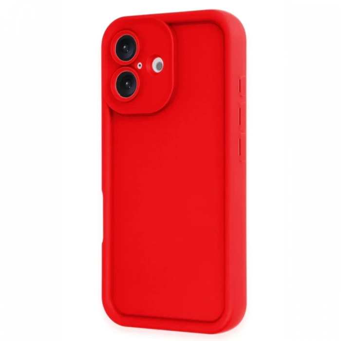 Newface Apple iPhone 16 Kılıf Viera Silikon - Kırmızı