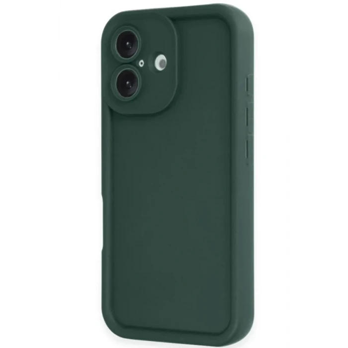 Newface Apple iPhone 16 Kılıf Viera Silikon - Koyu Yeşil