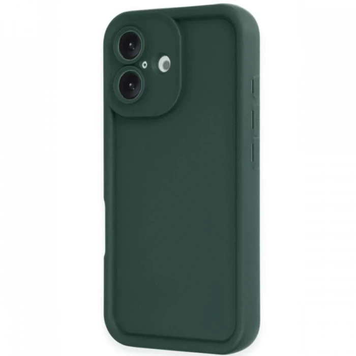 Newface Apple iPhone 16 Kılıf Viera Silikon - Koyu Yeşil